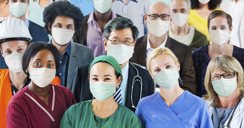 Trabalhadores da linha de frente durante a pandemia de Covid