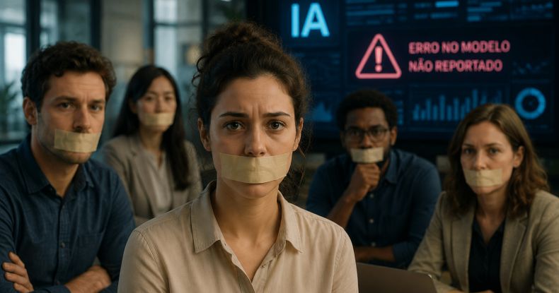 Profissionais têm medo de reportar erros de IA